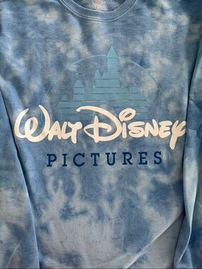 Disney NWOT Blue Tie-Dye Walt Disney Pictures Crewneck Sweatshirt-Firm price